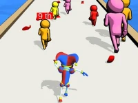 Digital Circus Run And Shoot background
