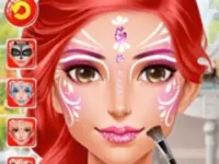 Face Paint Party - Girls Makeover Salon background