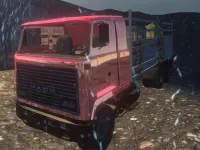Simulated Truck Driving background