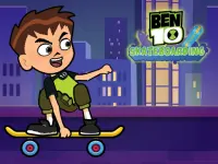 Ben 10 Skateboarding background