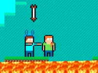 Pixel Battle Upward background