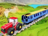 Chain Tractor Train Towing Game 3D background