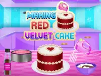 Making Red Velvet Cake background