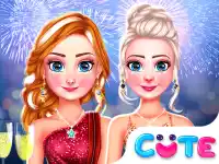 Frozen Princess New years Eve background