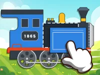Labo Brick Train Game For Kids background