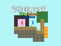 Stickman Skyblock Parkour background