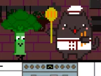 Cat Chef and Broccoli background
