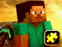 Minecraft Puzzle Time background