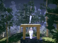 Pocong found Kuntilanak night horror background