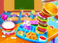 Cooking Lunch At School background