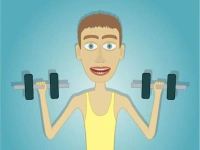 Muscle Clicker: Gym game background