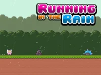 Running in the Rain background