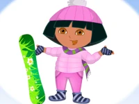 Dora Ski Dress up background