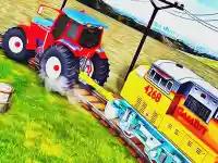 Tractor Towing Train 2022 3D background