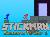 Stickman Blockworld Parkour 2 background