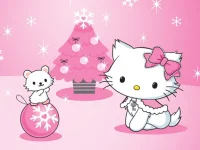 Hello Kitty Christmas Jigsaw Puzzle background