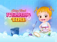 Baby Hazel Helping Time background