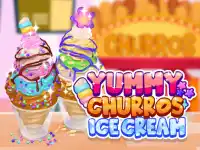 Yummy Churros Ice Cream 2 background