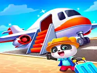 Little Panda Summer Travels background