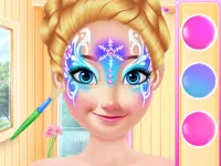 Princess Christmas Face Painting background