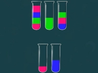 Water Sorting Color in the bottle background