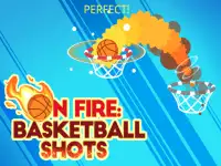 On fire : basketball shots background