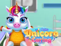 Cutie Unicorn Care background