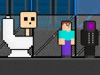 Skibidi vs Noob & Cameraman background