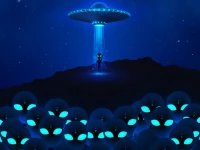 Space Aliens Match 3 background