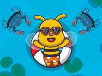Swimming Bee background