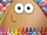 Pou Coloring background