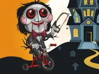 Scary Faces Jigsaw background