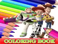 Coloring Book for Toy Story background