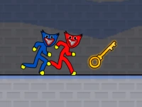 Stickman Huggy Party Duo background