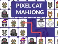 Cat Pixel Mahjong background