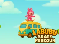 Labubu Skate Parkour background