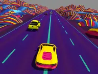 Neon Race Retro Drift background