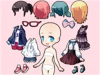 Chibi Anime Princess Doll background