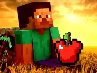 Minecraft Apple Shooter background