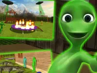 Yellow Alien Escape! background