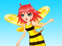 Bee Girl Dress up background