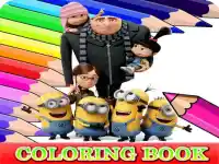 Coloring Book for Despicable Me Printable background