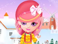 Baby Halen Winter Dress Up background