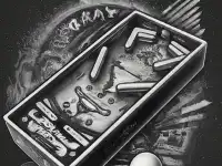 Pinball Black N White background