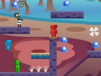 Fireboy Watergirl In Zombies World background