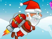 Flying Santa Gifts background