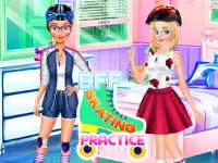 BFF Skating Practice background