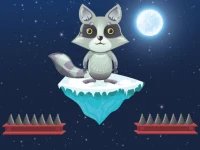 Jumping Raccoon background