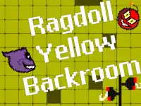 Ragdoll in backrooms background