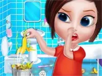 Sweet Home Clean Up Game background